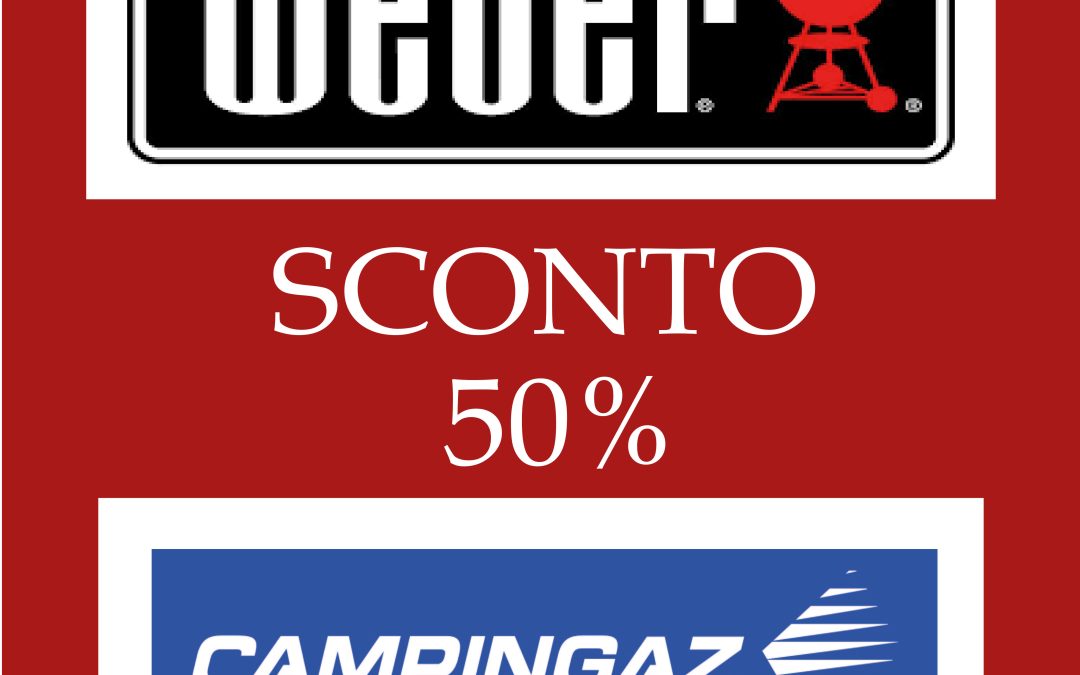SCONTO 50% SU TUTTI BARBECUE E ACCESSORI