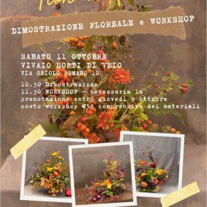 Dimostrazione di composizione floreale con EDFA Roma