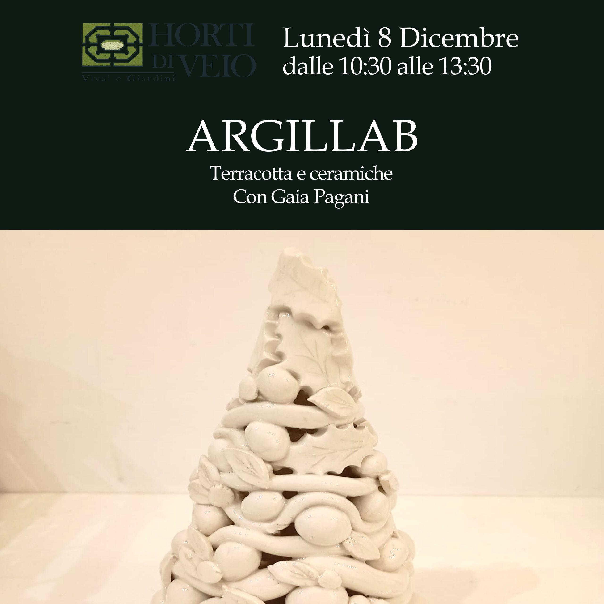 Corso di ceramica: realizziamo un alberello di Natale in ceramica